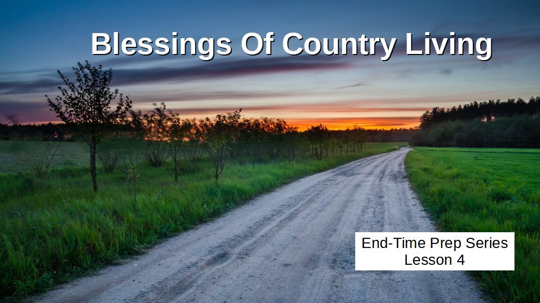 Lesson 4 Blessings Of Country Living